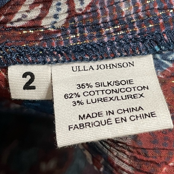 ULLA JOHNSON Ida Birds Of Paradise Blouse - Picture 8 of 8